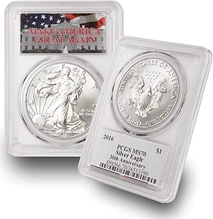 2016 1 oz American Silver Eagle $1 MS70 PCGS Make America Great Again (MAGA) .999 Fine Silver US Mint - coolthings.us