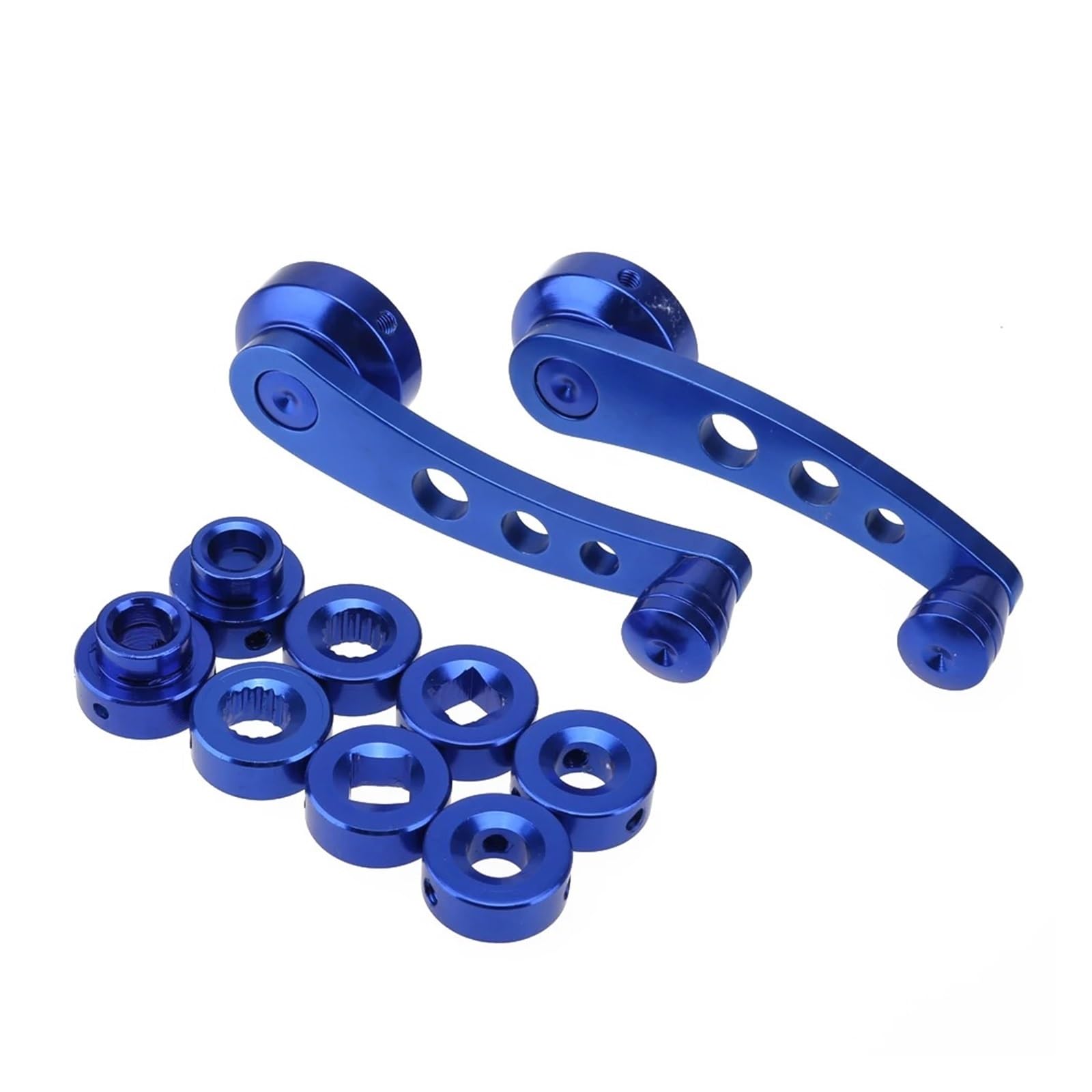 SAMWDK Glass Lifter Universal Car Window Close Hand Crank Handle Winder Riser Replacement Aluminum Alloy Manual Auto Window Glass Closer Handle Car Window Regulator(Blue)