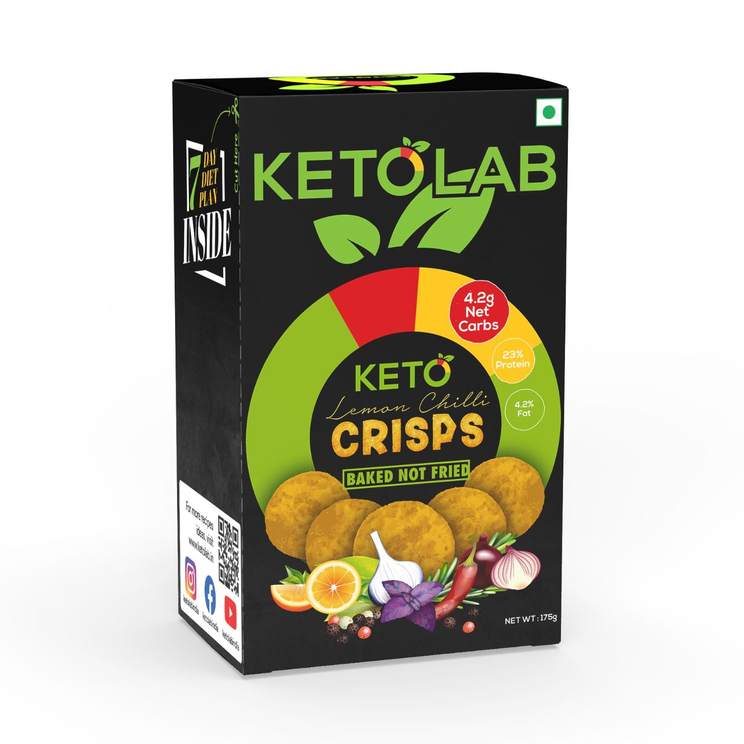 See full amazon price history chart for Ketolab Keto Lemon Chilli Crisps, 175 Gms (Pack of 2) 4.2g Net Carb & 23% High Protein/Serving, Identical to Regular Crisps, Low Carb, High Fibre, Low GI, Keto Diet, Weight Loss, Diabetic Friendly Ketolab Keto Lemon Chilli Crisps, 175 Gms (Pack of 2) 4.2g Net Carb & 23% High Protein/Serving, Identical to Regular Crisps, Low Carb, High Fibre, Low GI, Keto Diet, Weight Loss, Diabetic Friendly (B0BY5Q686Z) Amazon Price History, Amazon Price Tracker