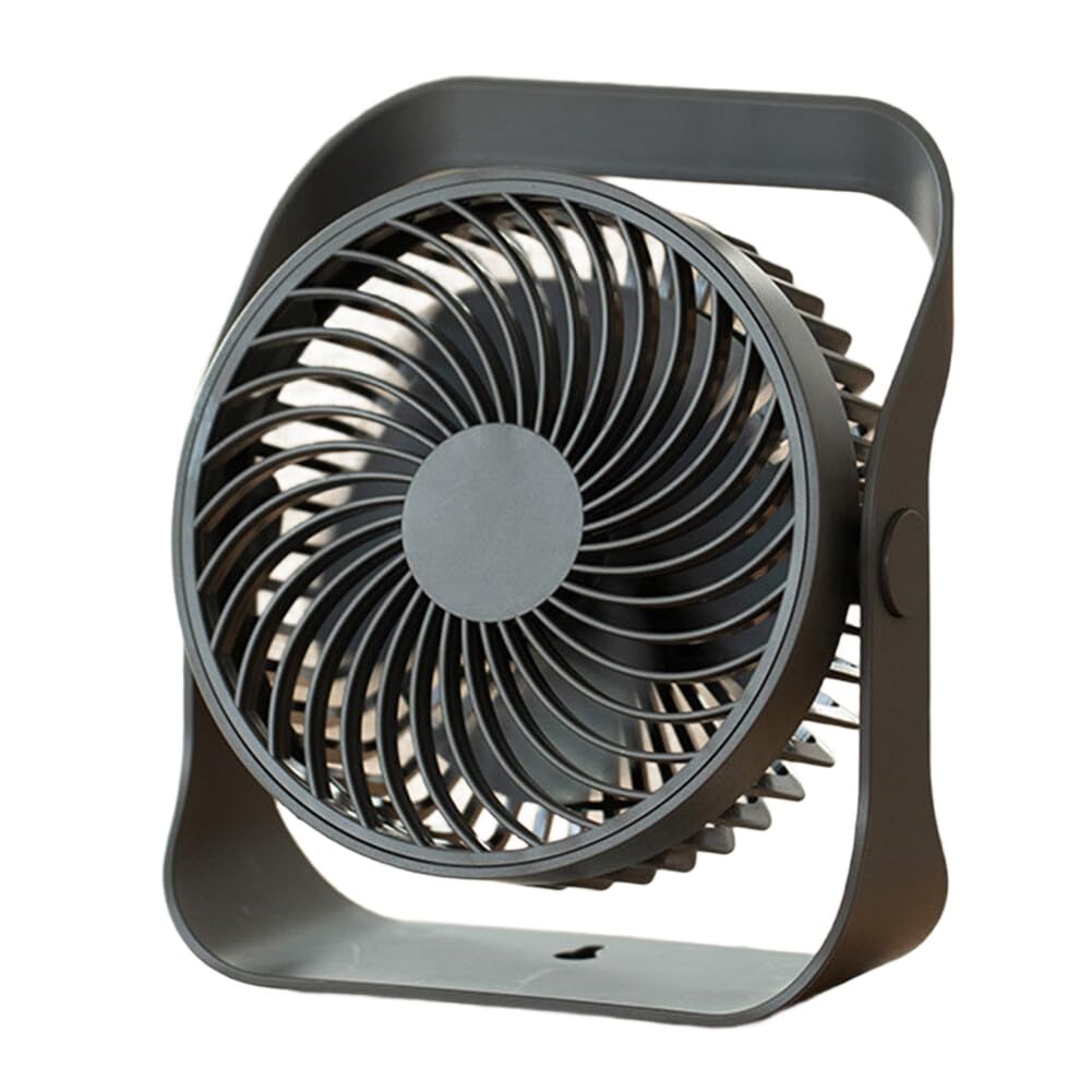 Ventilateur de bureau et mural gris foncé à 4 vitesses pour un vent puissant