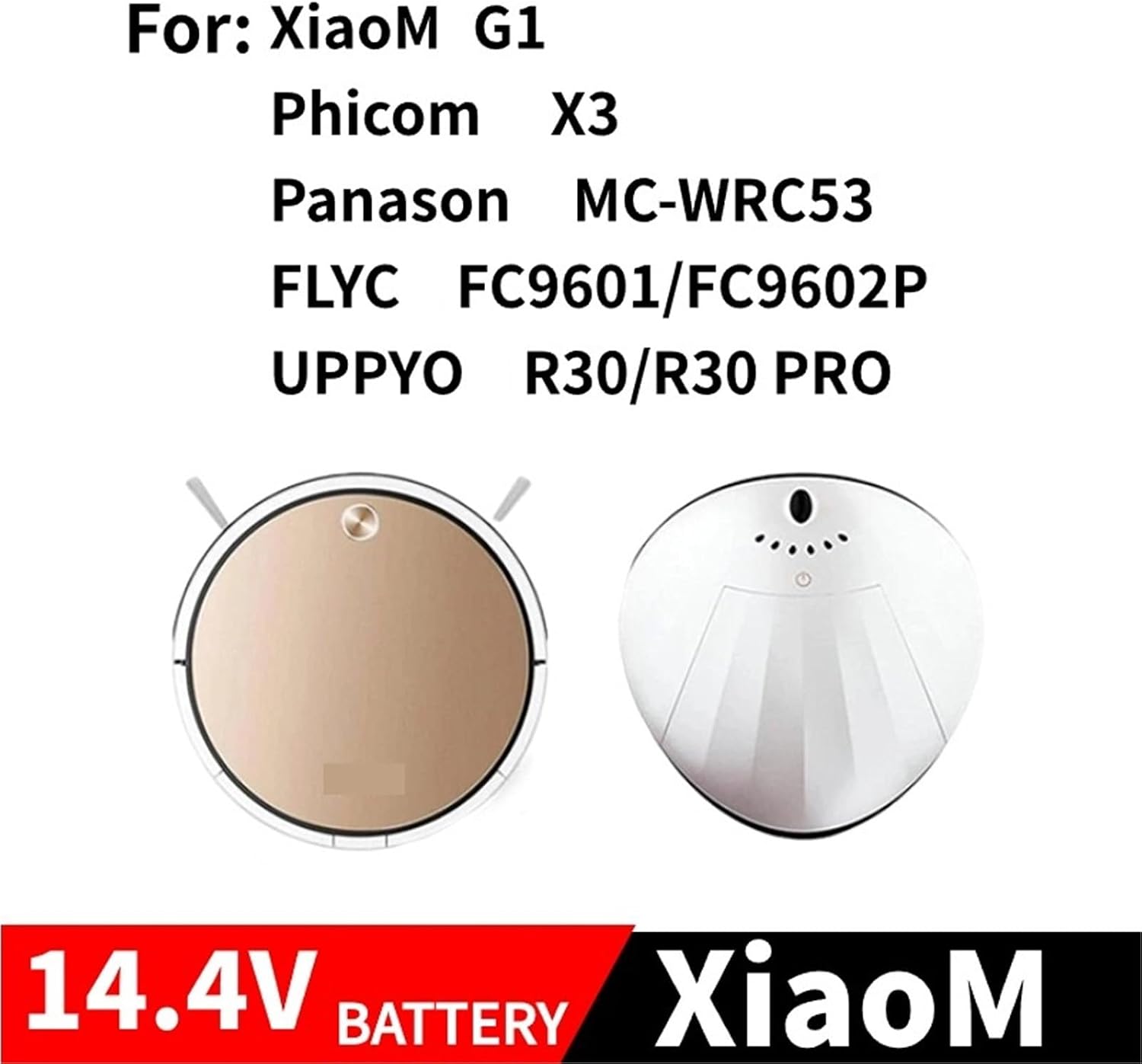14.4V 3500mAh Li-ion Battery, Compatible For Xiaomi,Compatible For Mijia, Robot Vacuum Essential G1 MJSTG1, SKV4136GL R30 R35(14.4v 3500mAh 1pcs)