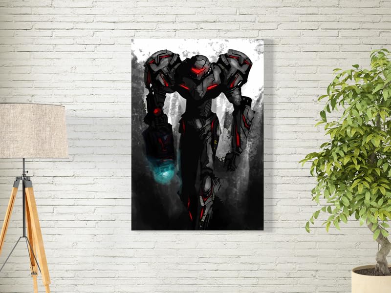 BPAmetroid samus Wall Art for Decoration easy to hang, 45x70cm, 1Pcs