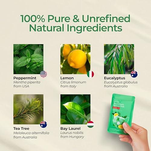 Miniatura 7 de Gya Labs Pegatinas de aroma de lavanda para máscaras  100% natural aceite esencial calcomanías de aromaterapia para refrescar el aliento para