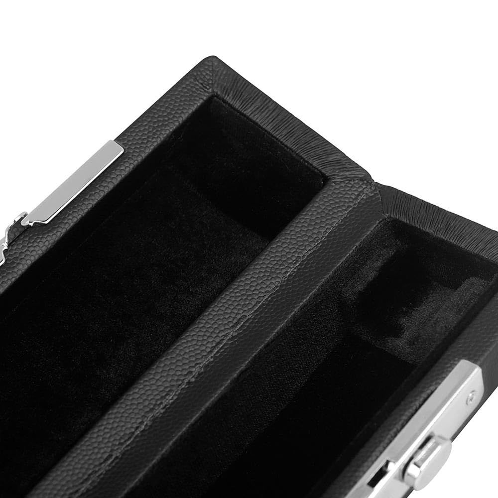 Étui Piccolo 16 trous en cuir pour éviter d'endommager la flûte Sac de transport pour instrument à vent Noir