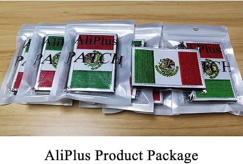 Miniatura 7 de 2 parches de bandera de México de AliPlus bordados tácticos militares con gancho y bucle