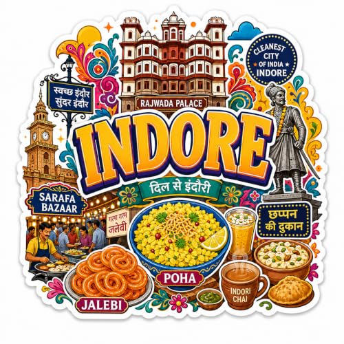 Image of Zesta Wooden Fridge Magnets Set | Refrigerator Decor Magnets for Kitchen | India Souvenir Fridge Magnet Collection | Wooden Magnet for Fridge Door Decoration (Indore)