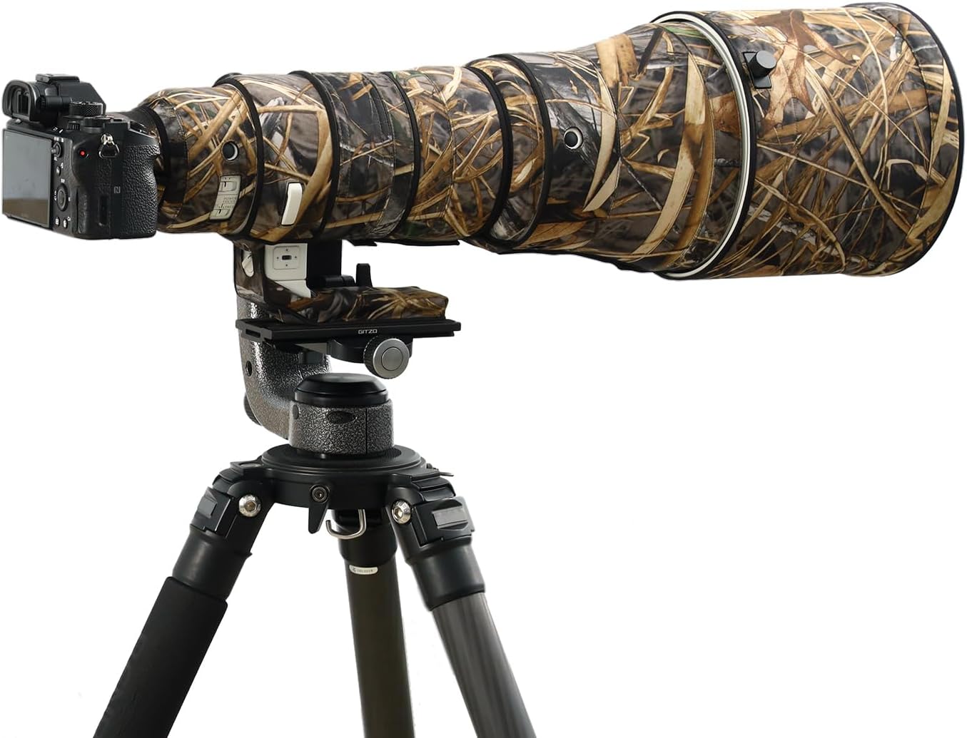 ROLANPRO Camouflage Lens Cover for Sigma 300-600mm F4 DG OS Sports Lens Protective Sleeve Protection Case Rain Cover-#59 Grass camo Waterproof