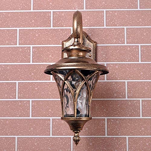 Applique murale antique en aluminium et verre d'eau rétro E27 - 4