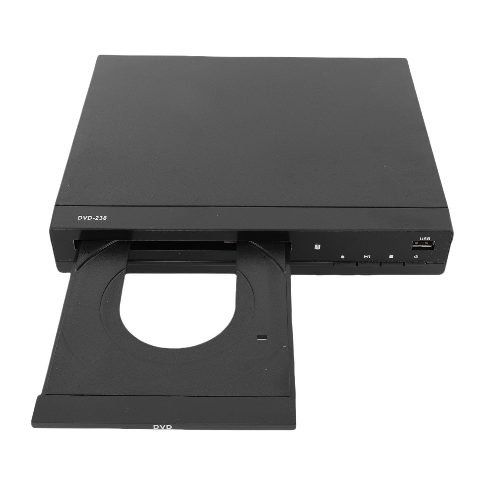 PUSOKEI Odtwarzacze DVD dla Telewizorów z HDMI, Odtwarzacze DVD Bez ograniczeń Regionalnych 1080P z Pilotem i Kablem AV/HDMI, odtwarzają Wszystkie Regiony i Formaty, Port USB, Zgo (BLACK)