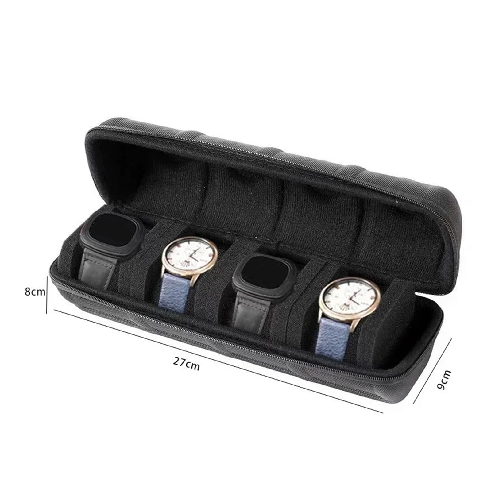 Bolsa De Almacenamiento Para Relojes Caja organizadora de relojes for hombres y mujeres, estuche viaje portátil, soporte exhibición for pulsera, inteligentes