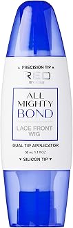 KISS All Mighty Bond Lace Front Wig Glue Dual Tip Applicator 32mL (1.1 fl OZ) - Instant Drying, Seamless Finish, Insanely Strong- KAMBD01D1 (Adhesive)