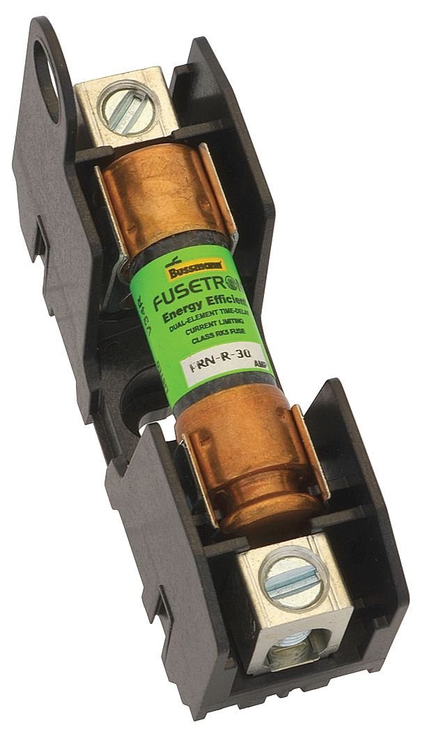 Bussman Fuse Block, Class R, 250V 30A, 3 Pole RM25030-3CR