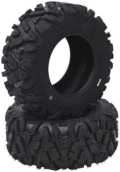 Set of 2 ATV/UTV Tire 25x10-12 Tires, 6 PR 50F Load/Speed Index All Terrain Off-Road Tubeless Tires