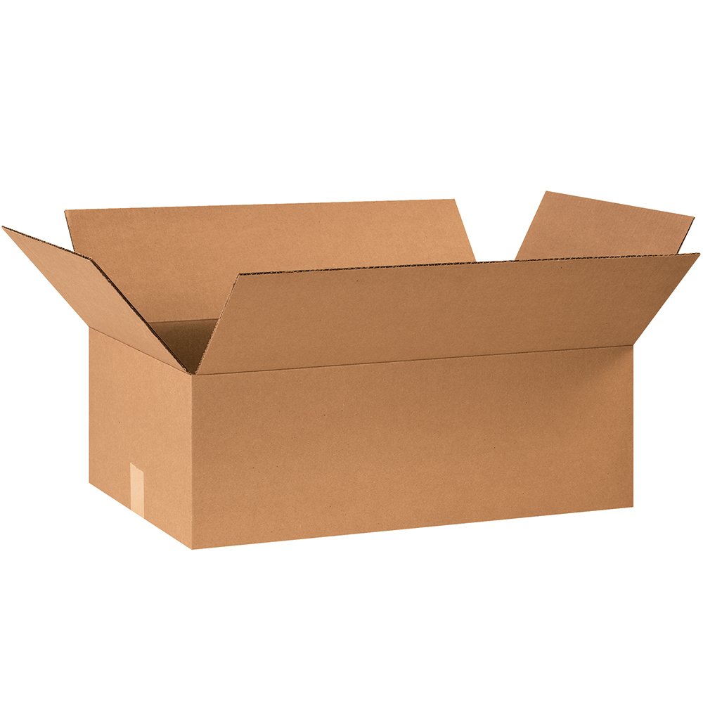 aviditi 24148 Flache Wellpappe Box, 61 cm Länge x 35,6 cm Breite x 20,3 cm Höhe, Kraft (Bundle Of 20)