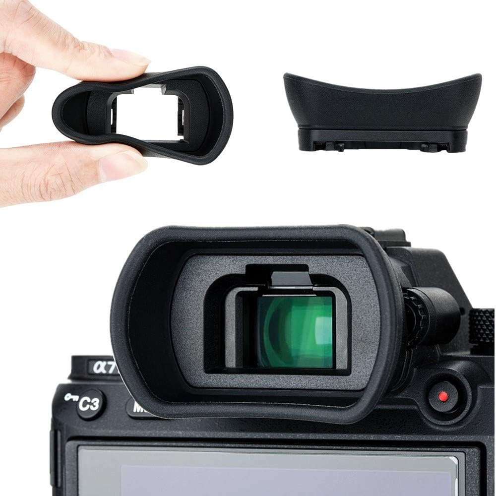 – Eyecup Eyepiece for Sony Alpha A7 A7II A7III A7R A7RII A7RIII A7RIV A7S A7SII A9 A9II A58 A99II Replaces Sony FDA-EP18 FDA-EP16 FDA-EP15 Eye Cup