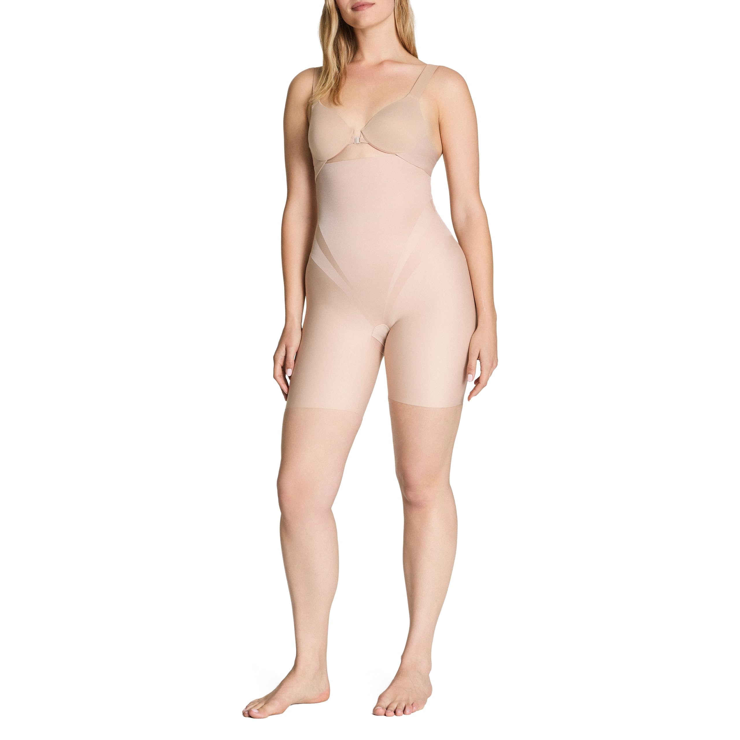 SPANX SPANXsupersculpt Transform High-Waisted Short, Champagne Beige, M