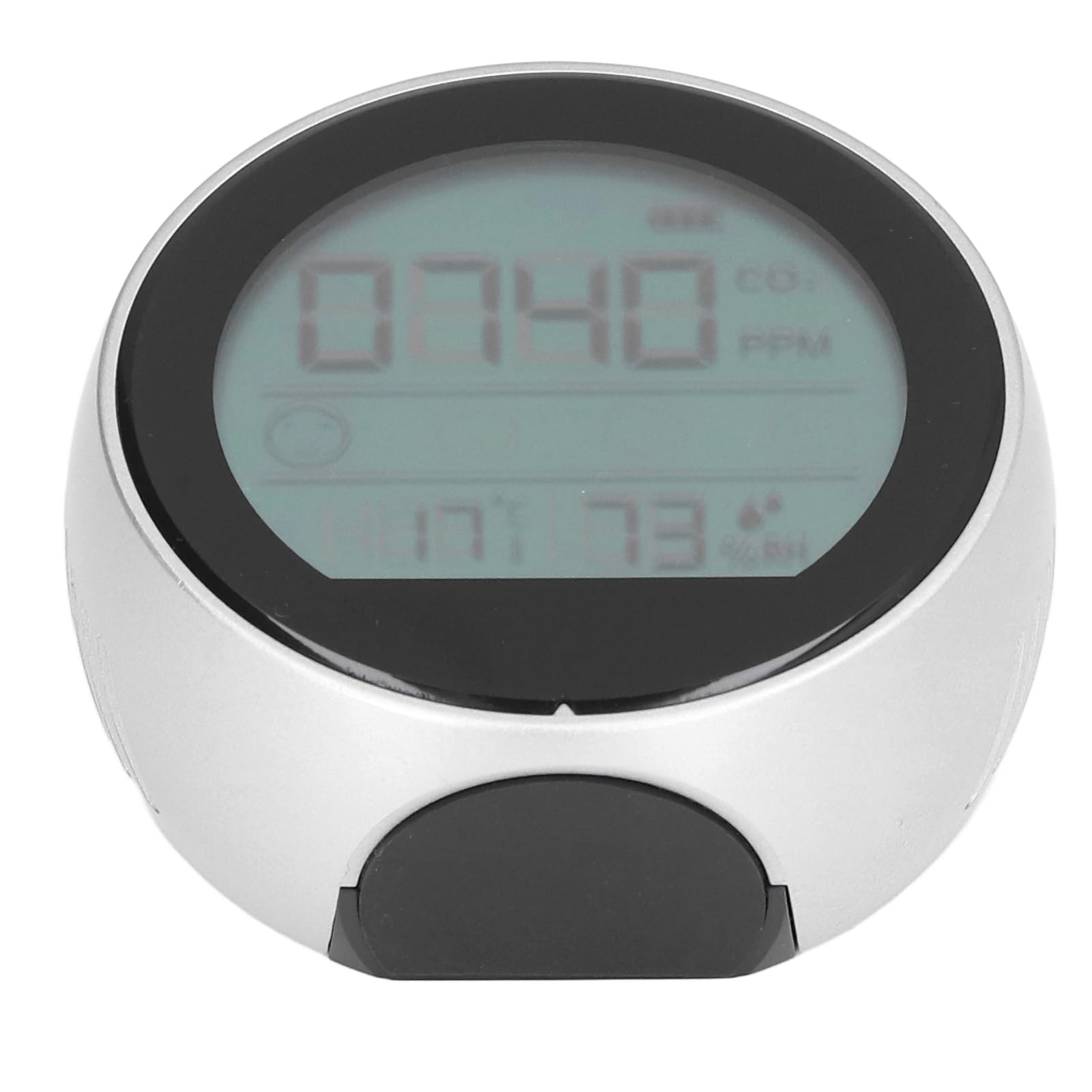 Probador de Temperatura y Humedad para Monitor de CO2 Detector infrarrojo de dióxido de Carbono P8 - para monitoreo de la Calidad del Aire, Uso Industrial y de Laboratorio, (Plata)