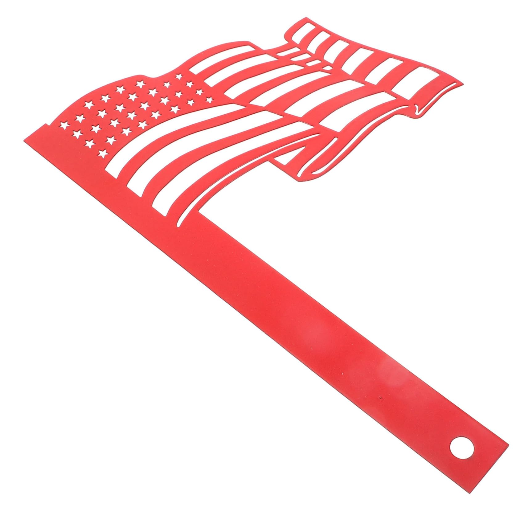 TOYANDONA Flag Shape Mailbox Decor Ornament Creative Mailbox Sign for Outdoor Use for Gardens and Homes