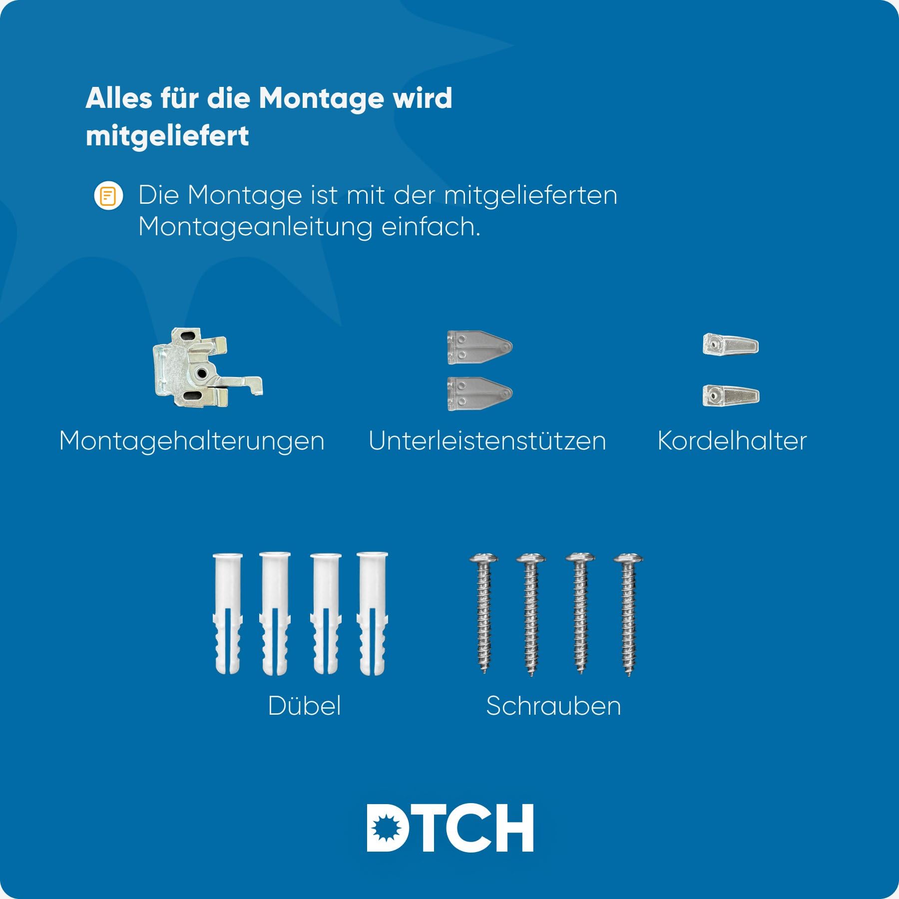 DTCH® Aluminium Jalousie innen, grau, 80 x 180 cm