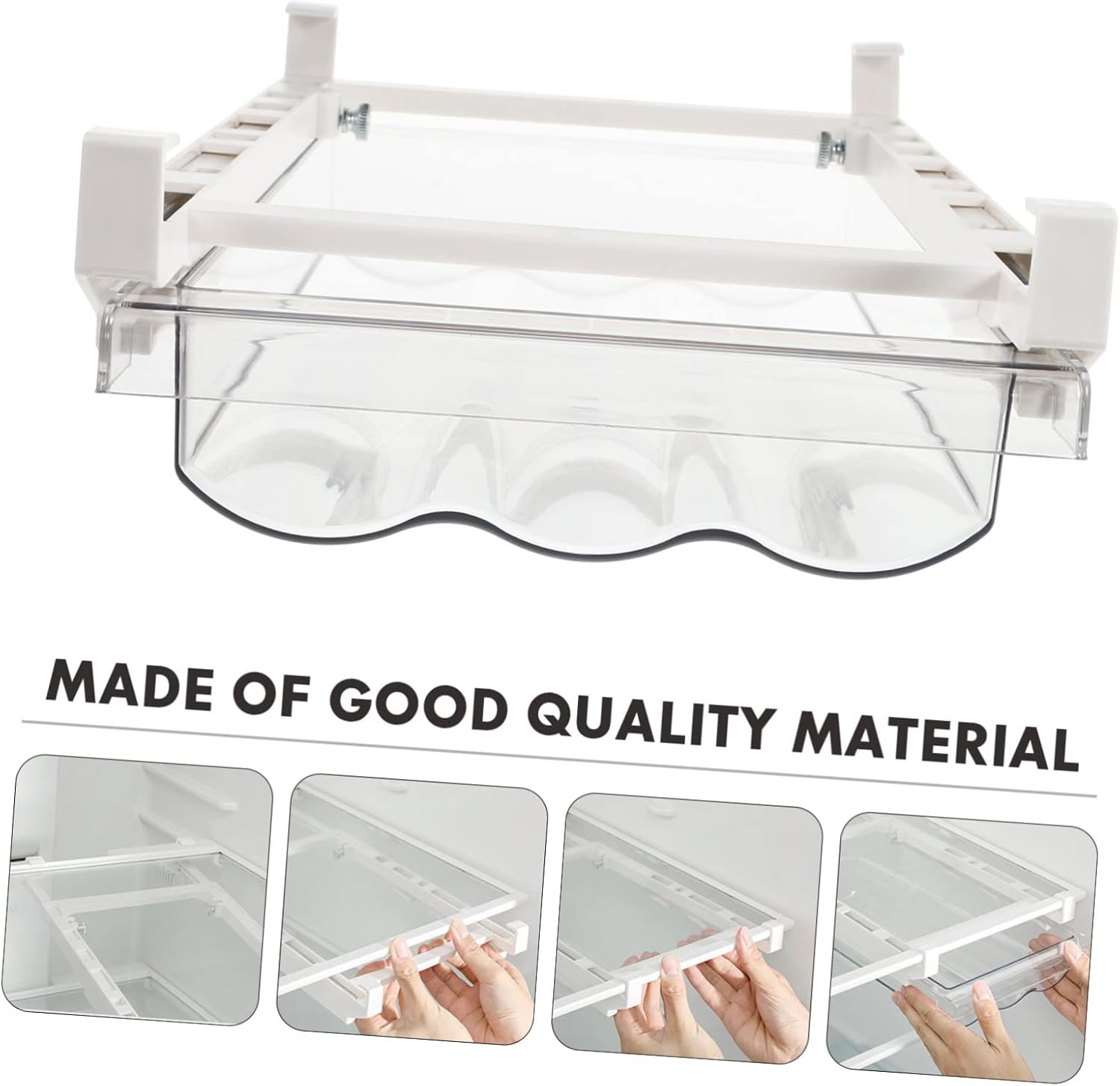 Large Capacity Egg Dispenser Reusable Egg Carton Space-saving Pet Material Easy to Move