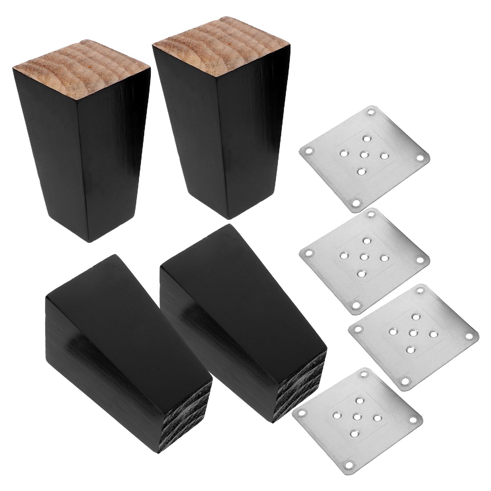Pieds de canapé en bois massif 10 cm pour rehausser le salon et faciliter l'aspirateur
