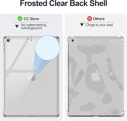 Miniatura 4 de Funda para iPad de 987 generación para iPad 10.2 2021 y 2020 y 2019, transparente, transparente, a prueba de golpes, funda protectora de TPU