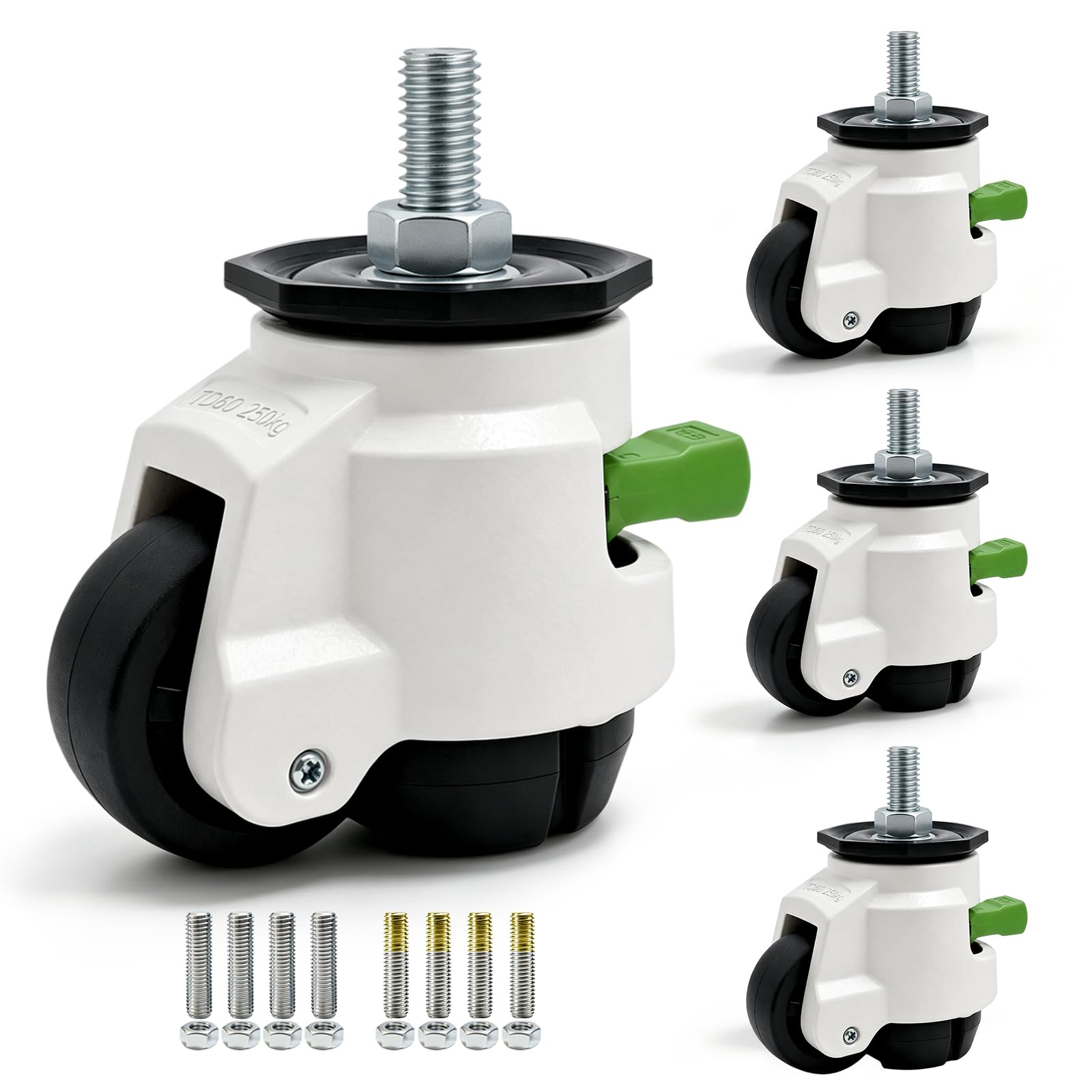 Heavy Duty Stem Casters - 2200 Lbs Capacity -1 Heavy Duty Stem Casters - 2200 Lbs Capacity -1