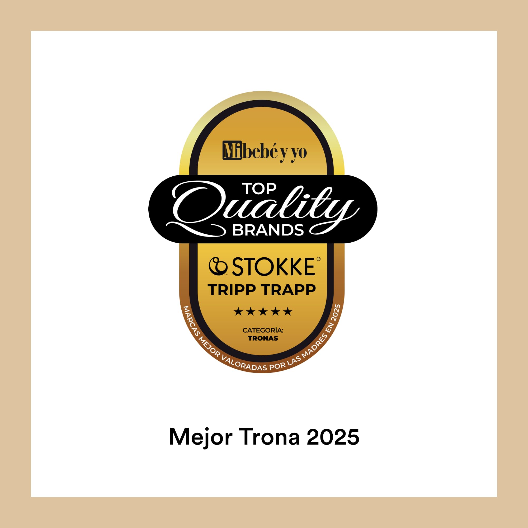 Silla Tripp Trapp de Stokke, Natural - Silla ajustable, evolutiva para recién nacidos, niños y adultos - Práctica, cómoda y ergonómica - Diseño atemporal