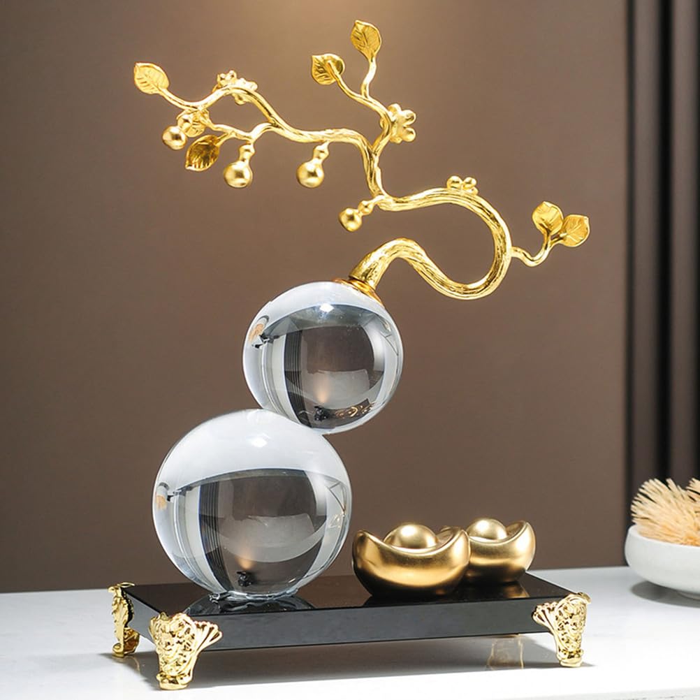 Naturalna kryształowa ozdoba na pieniądze, kamienie szlachetne Ozdoby Feng Shui Bonsai Drzewo życia Figurki zapewniające bogactwo Szczęście Obfitość, Klaster kamieni z kryształu,Clear