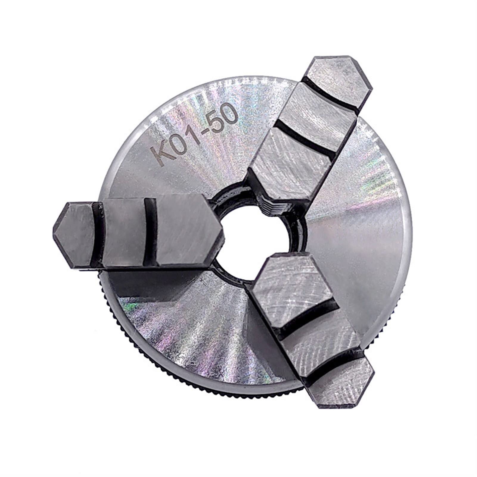Uchwyt tokarski, K01-63 50 80 Tokarka Mini Chuck 3 szczęki obróbka drewna uchwyt ręczny z mocującym gwintownik pręta Samocentrująca narzędzie uchwytu tokarki(K01-80B)