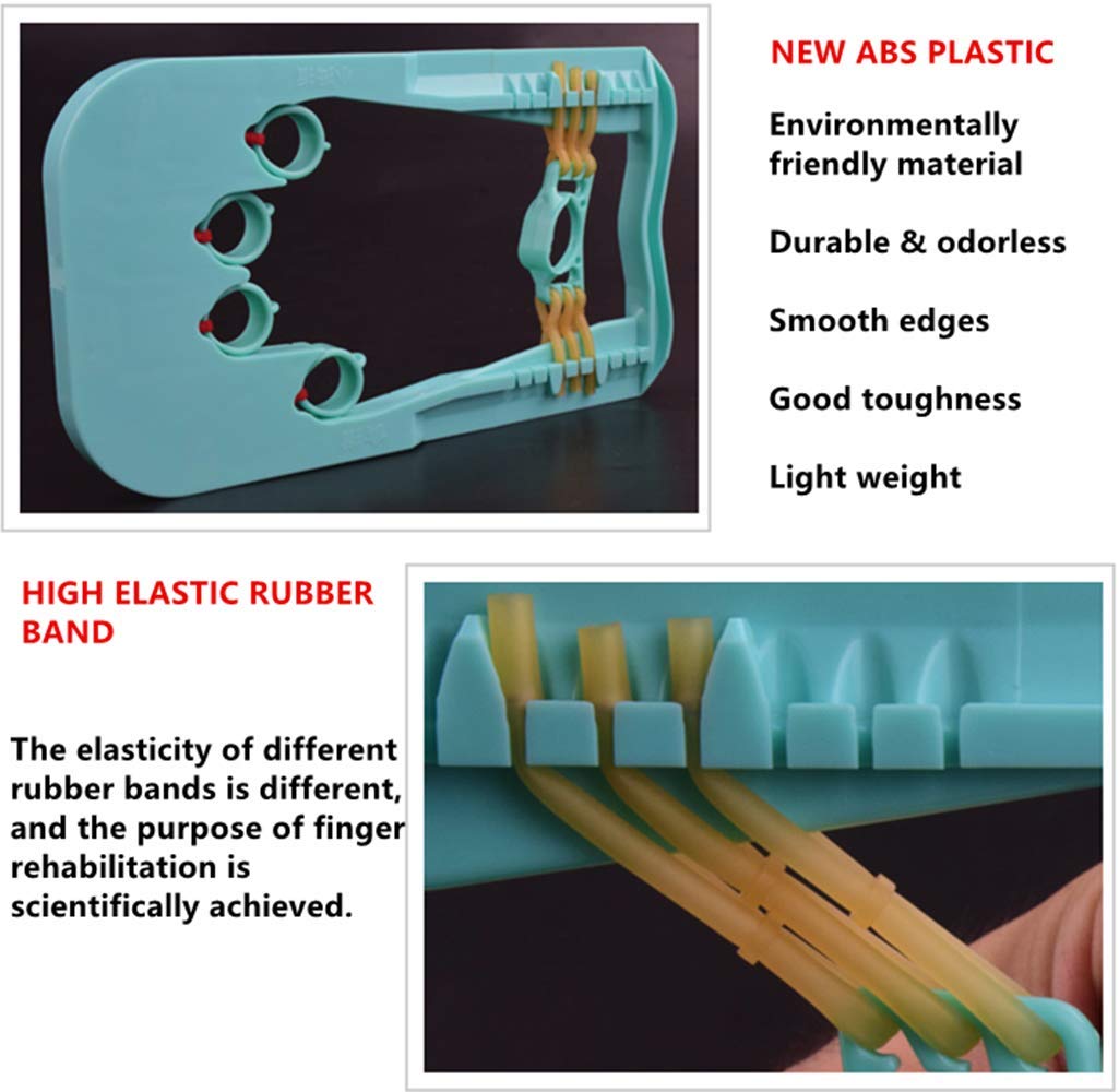 Hanchen - Extensor de Mano para ejercitar los Dedos, fortalecedor de la Mano, Entrenamiento de Fuerza para Terapia física, Atletas y músicos, Blue -20 pounds