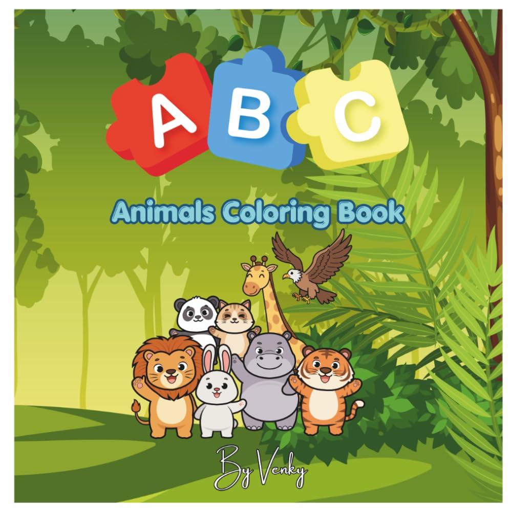 ABC Animals Coloring Book
