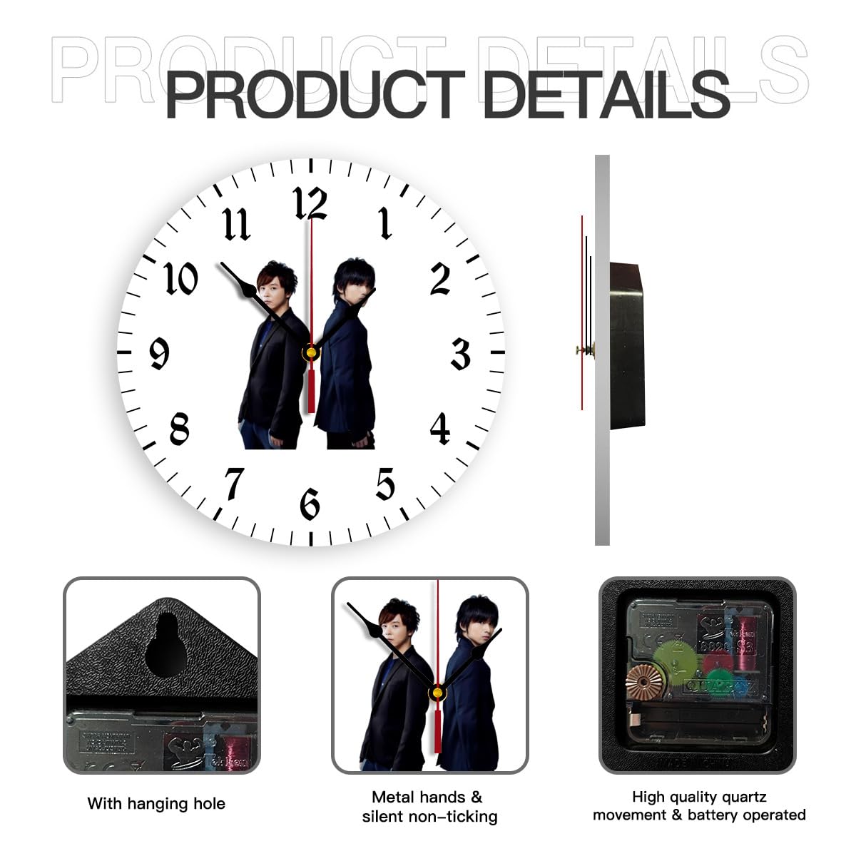 Amazon.co.jp: Kinki Kids・堂本剛＆堂本光一 掛け時計 インテリア