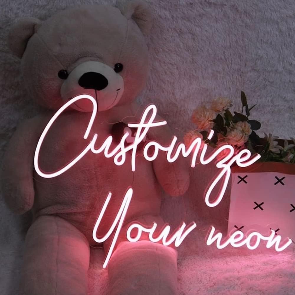 Enseigne Lumineuse Neon, Led Personnalisable, Professionnel Personnalisé LED Prenom Neon Sign Pour Décoration Murale Chambre Club Bar Fête d’Anniversaire - Ecrite sur le Mur