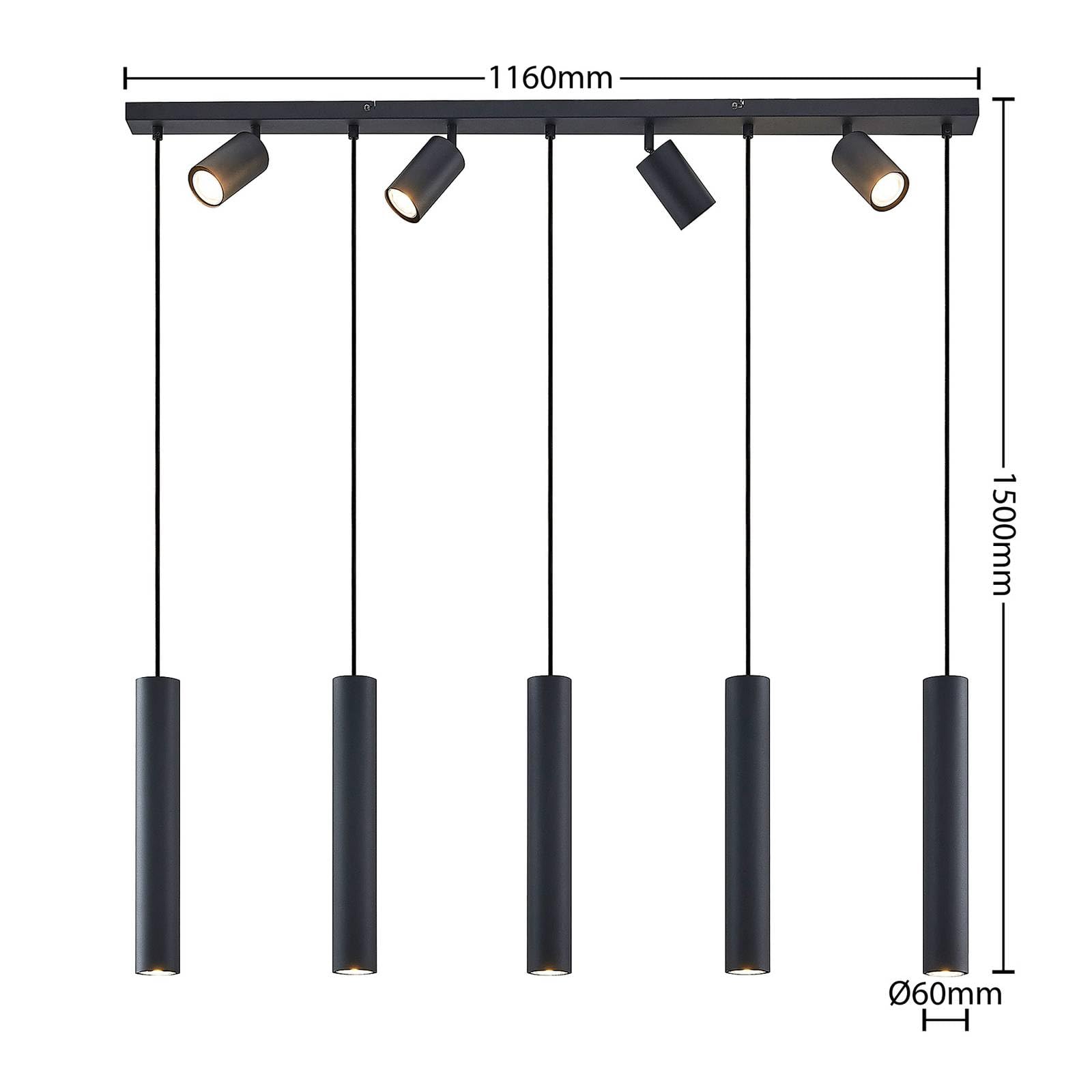 Lampadaire Salon Lindby Suspension Kirista à Intensité Variable
