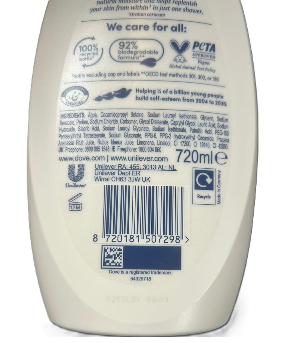 Dove Summer Care - Gel de ducha (6 unidades, 720 ml)