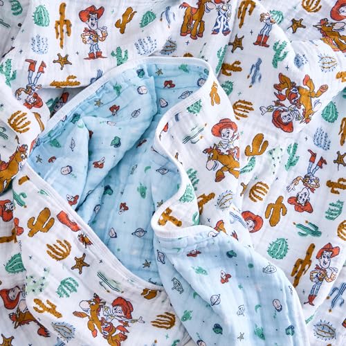 Image of aden + anais Essentials Cotton Muslin Blanket Toy Story, Woody and Friends