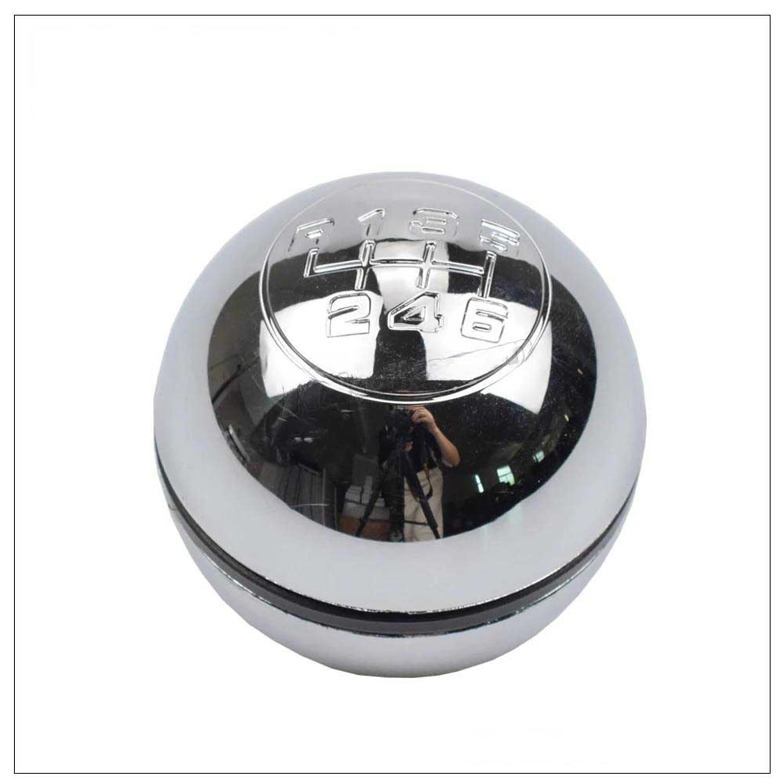 Fsozdbbpl Bright Silver Automotive Parts Chrome Abs Car Manual Gear Shift Knob For Alfa For Romeo For Giulietta 2010-On Car Stick Gear Knob Shifter Lever Handball(Bright Silver)