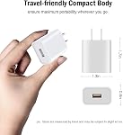 3 Pack USB Wall Charger 5V 2A 10W AC DC Power Adapter for Wyze Cam Pan, WyzeCam, Nest Cam, Dropcam, Furbo Dog, Kasa Cam, YI Dome Wireless IP Security Camera USB Charging Block