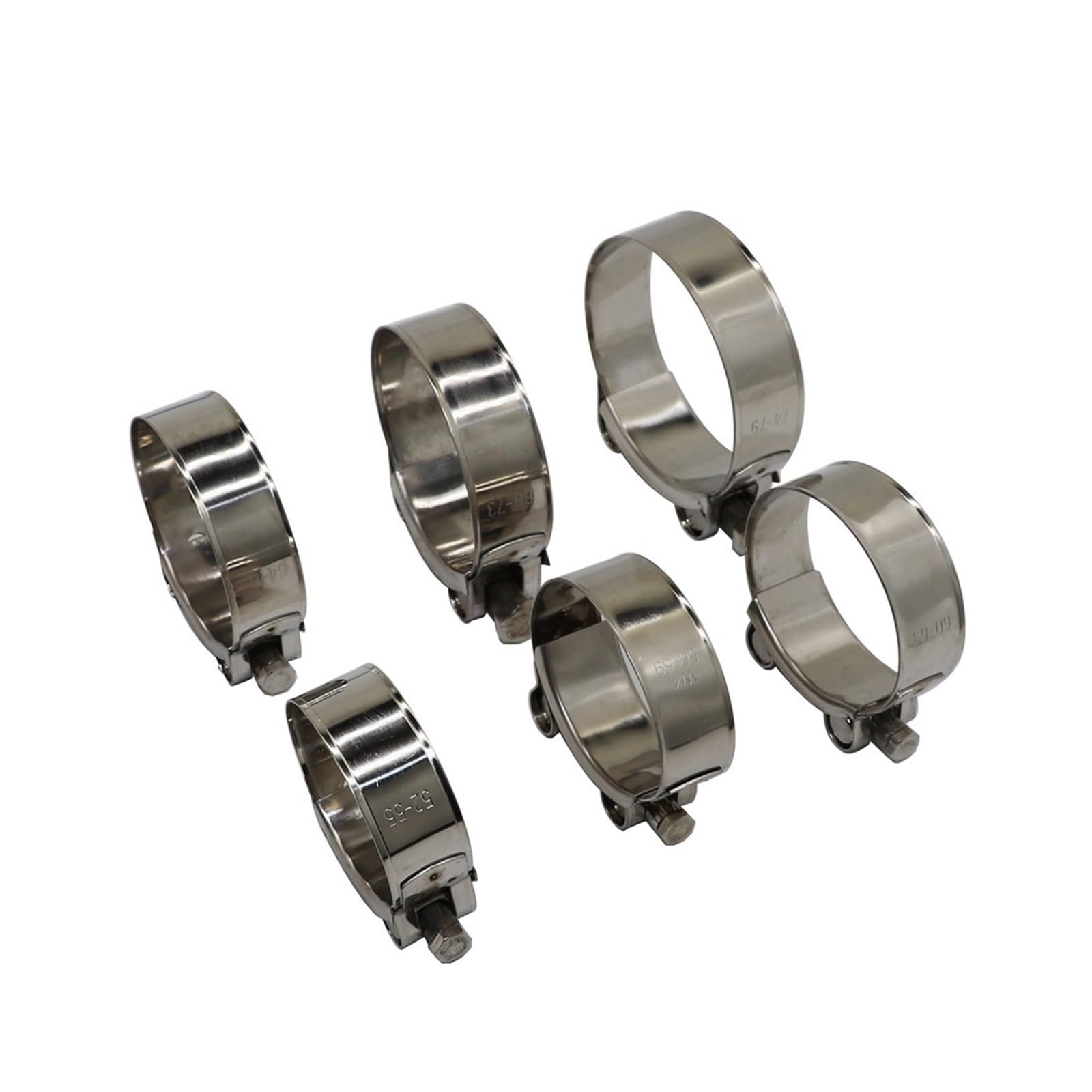 Abrazadera De Tubo Universal Alta Resistencia Con Perno En T Acero Inoxidable, Accesorio Hardware Automotriz for Reparaciones, 5 Uds