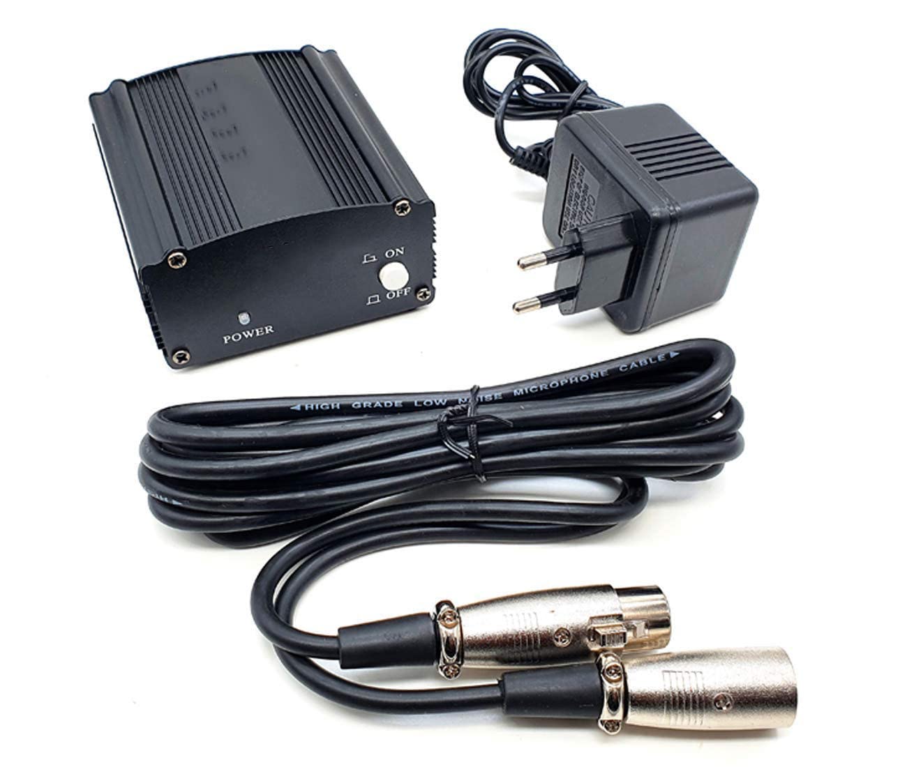 48V Phantom Power Supply Audio Interface with XLR Cable for Condenser Microphone Music Recording Equipment-picture-11