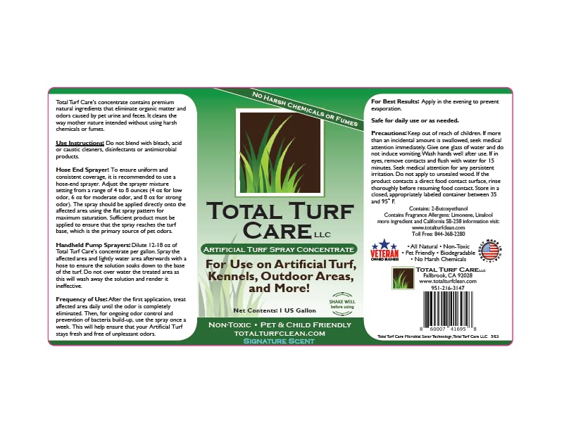 Miniatura 5 de Total Turf Care Eliminador de olores para exteriores, concentrado de 1 galón, eliminador de olores de mascotas de grado profesional para césped