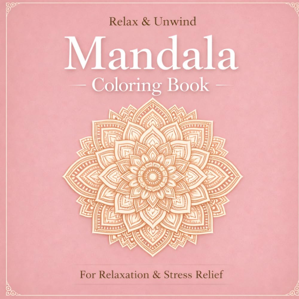 Mandala Coloring Book for Adults: Relaxation & Stress Relief