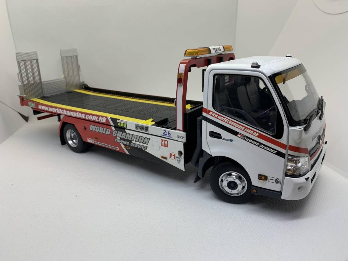 Amazon | TINY 1/18 日野 HINO 300 WORLD CHAMPION Flatbed Tow