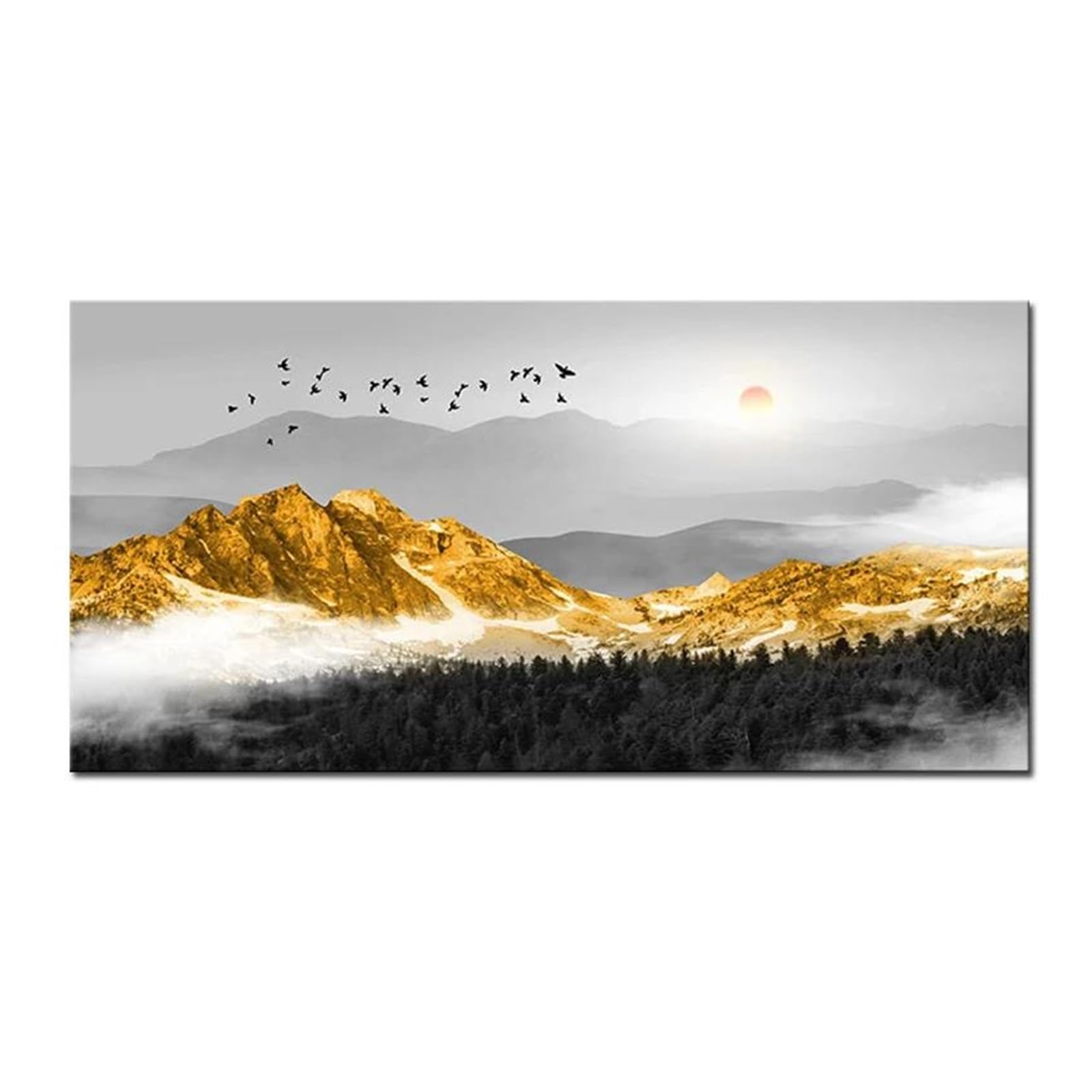 Byambd J Aesthetic Pictures Urban Architecture Landscape Posters No Frame Modern Home Decoration Wall Art Prints Canvas Painting(,50X100cm)