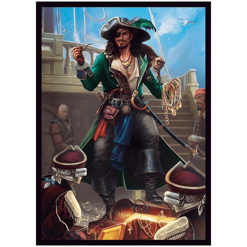 mtg pirate card sleeves 10 Buggy Flag One Piece Official Limited sleeve Flesh and Blood (FAB) MTG Sleeves 50 MTG Standard