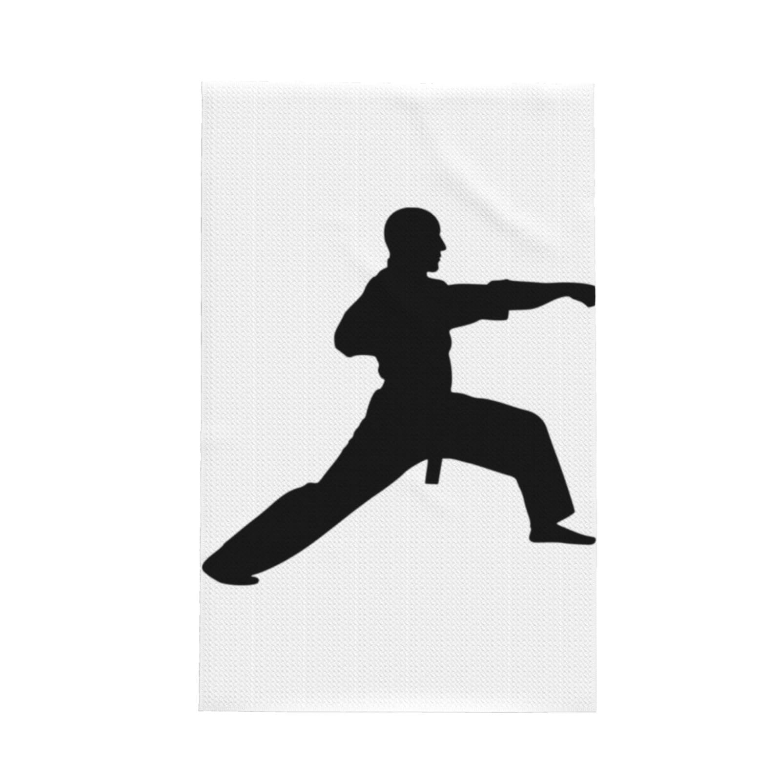 XXahnbm Karate. Print Waffle Kitchen Towel,Absorbent Hand Towel