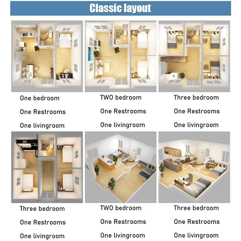 Portable Prefab Tiny Home for Sale Includes 2 Bedrooms, 1 Bathroom, and A Kitchen Inside An Expandable Container House.Tiny House To Live in For Adults Features Foldable, Modular, Prefabricated Design - Image 8