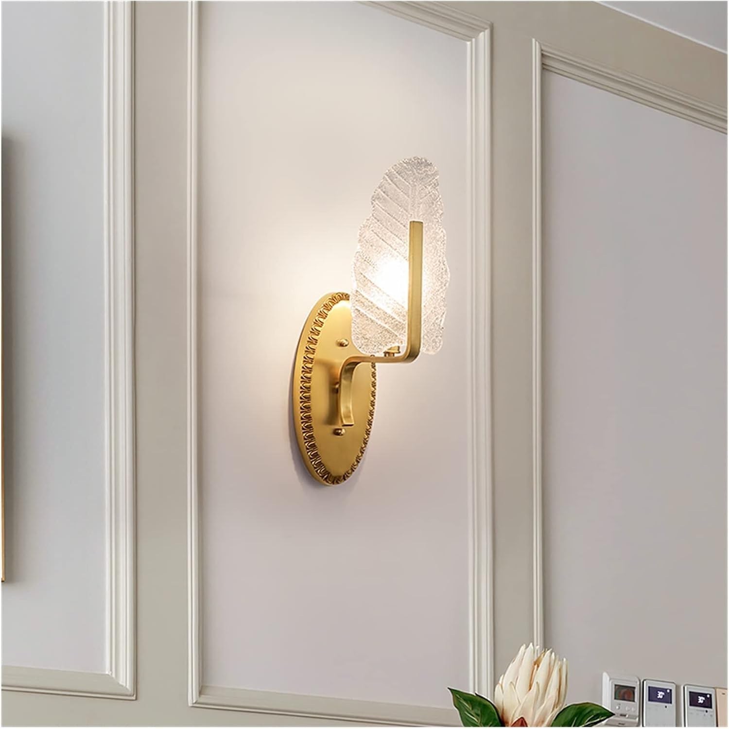 Applique murale moderne cuivre luminaire de salon et lampe de balcon
