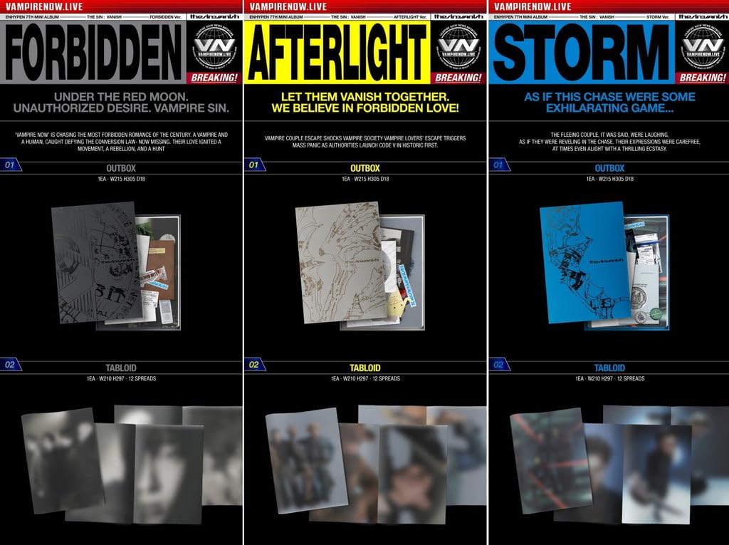 EN-HYPEN The Sin : Vanish 7th Mini Album (Afterlight ver